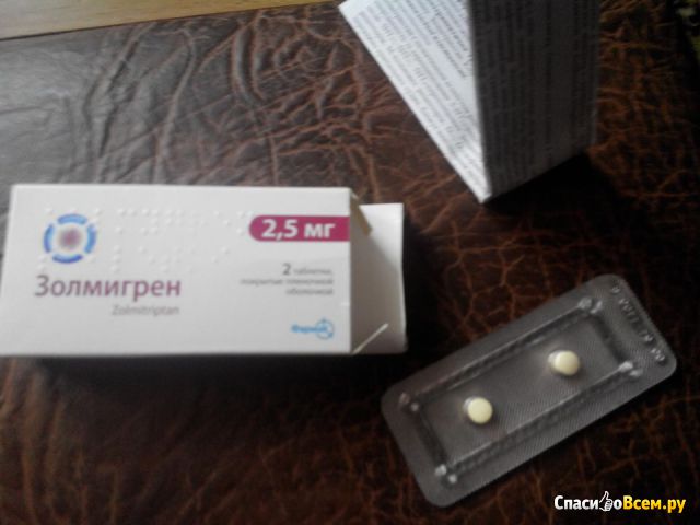 Таблетки от мигрени "Золмигрен"