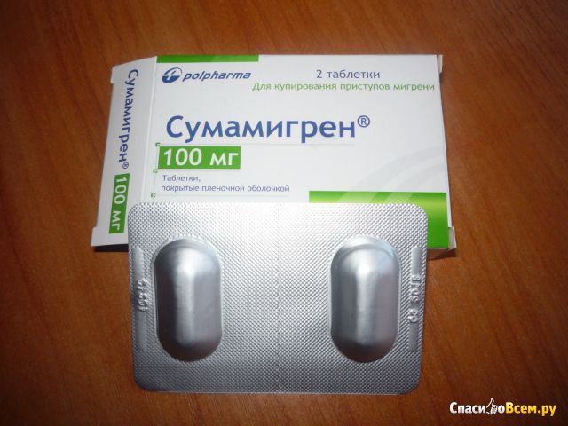 Таблетки от мигрени "Сумамигрен"