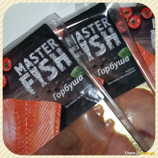 Рыбное филе нарезка Горбуша х/к в вакуумной упаковке Master Fish