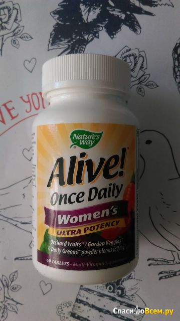 Витаминно-минеральный комплекс Nature's Way Alive! Once Daily Women's Ultra Potency