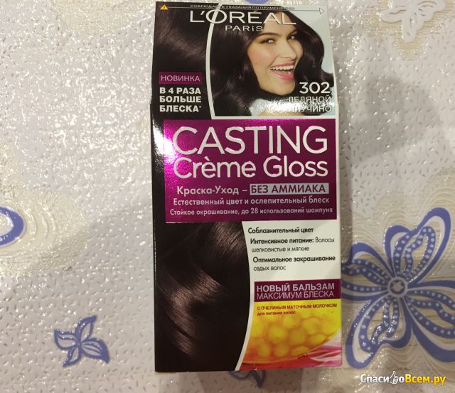Краска для волос Loreal Casting Creme Gloss 302 Ледяной фраппучино