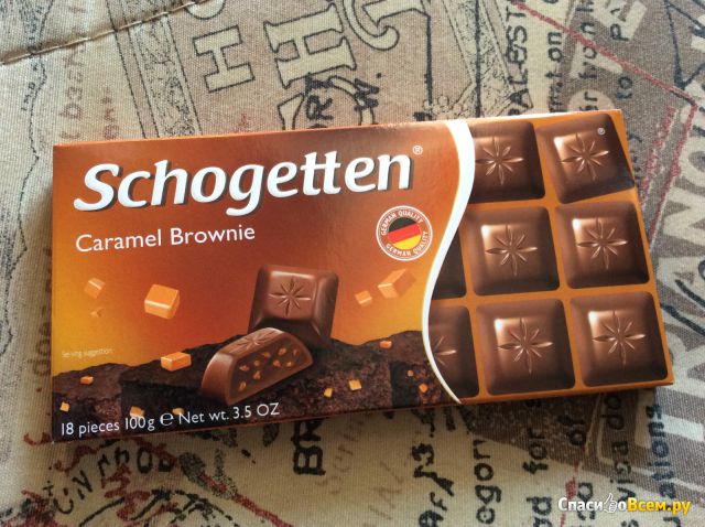Шоколад Schogetten "Caramel Brownie"