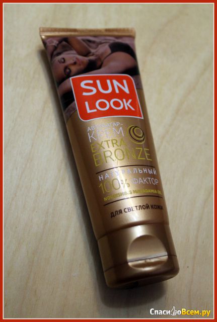 Автозагар-крем для лица и тела Sun Look Extra Bronze