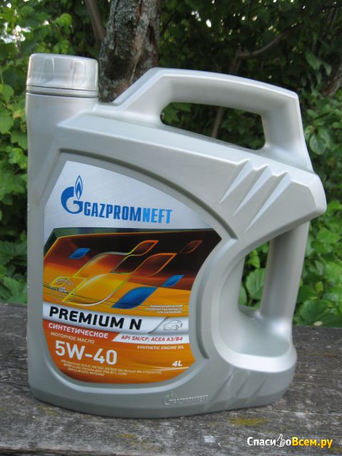 Синтетическое моторное масло Gazpromneft Premium N 5W-40
