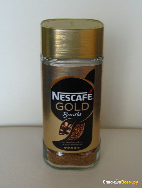 Кофе Nescafe Gold Barista молотый в растворимом
