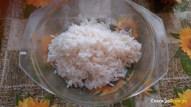 Рис длиннозерный рассыпчатый, обработанный паром, в пакетиках Увелка