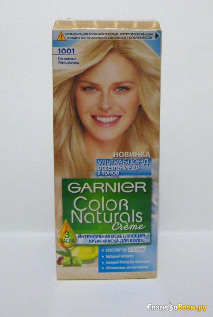 Краска для волос Garnier Color Naturals 1001 Пепельный Ультраблонд