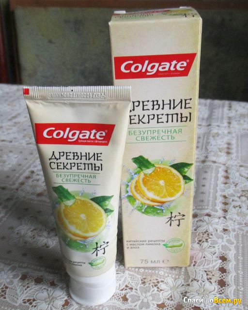 Зубная паста Colgate Древние Секреты "Безупречная Свежесть" с маслом лимона и алоэ