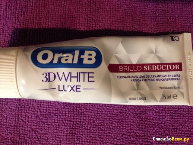 Зубная паста Oral-B 3D White Luxe Brillo Seductor