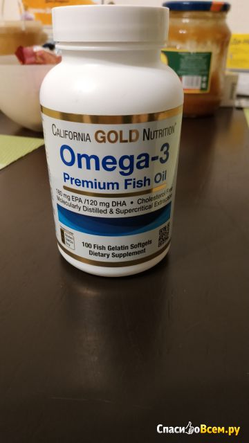 Рыбий жир California Gold Nutrition Omega 3