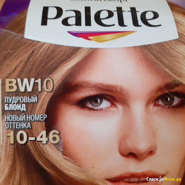 Стойкая крем-краска для волос Schwarzkopf Palette BW10 Пудровый блонд 10-46