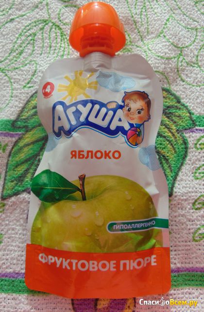 Пюре фруктовое "Агуша" яблоко