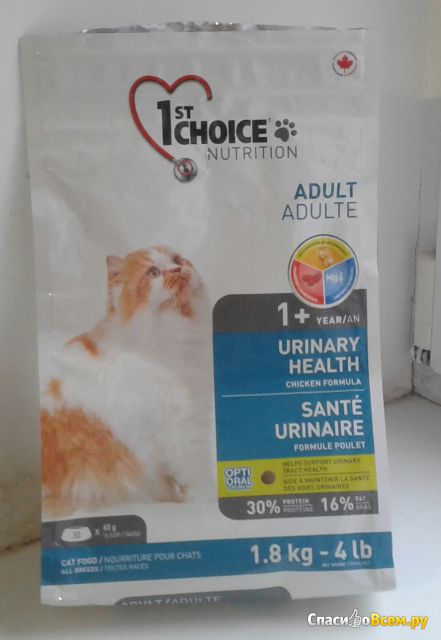 Сухой корм для кошек 1st choice "Urinary Health"