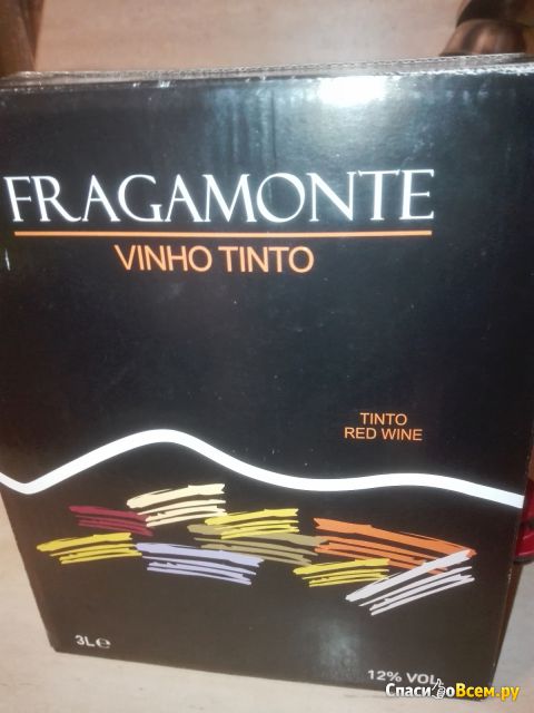 Красное португальское сухое вино Fragamonte