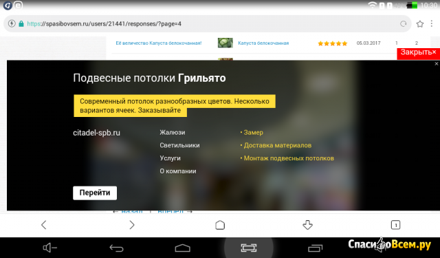 Приложение Mint Браузер для Android