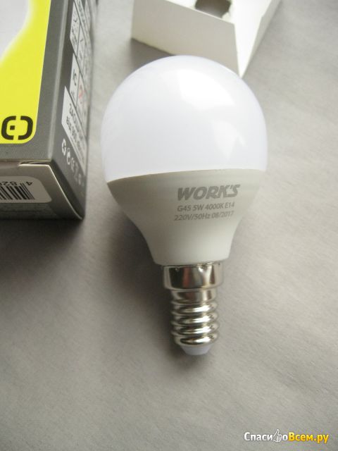 Светодиодная лампа Work's LB0540-E14-G45 5W