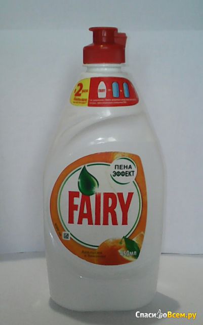 Средство для мытья посуды "Fairy" Апельсин и лимонник