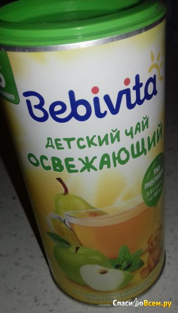 Чай детский Bebivita гранулированный быстрорастворимый "Освежающий" с 5 месяцев