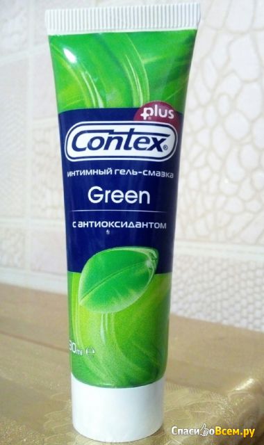 Интимный гель-смазка Contex Green с антиоксидантами