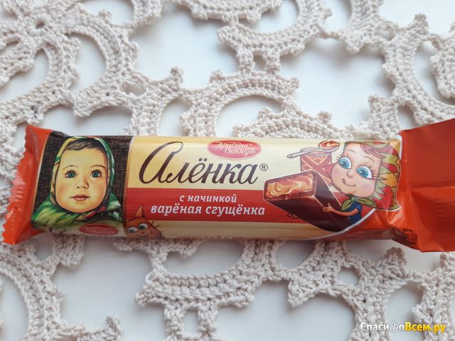 Шоколад Красный Октябрь "Аленка" Вареная сгущенка