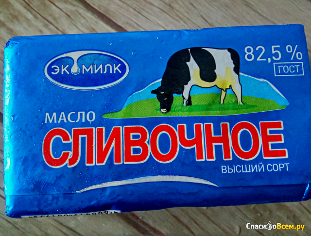 Сливочное масло "Экомилк" 82,5%