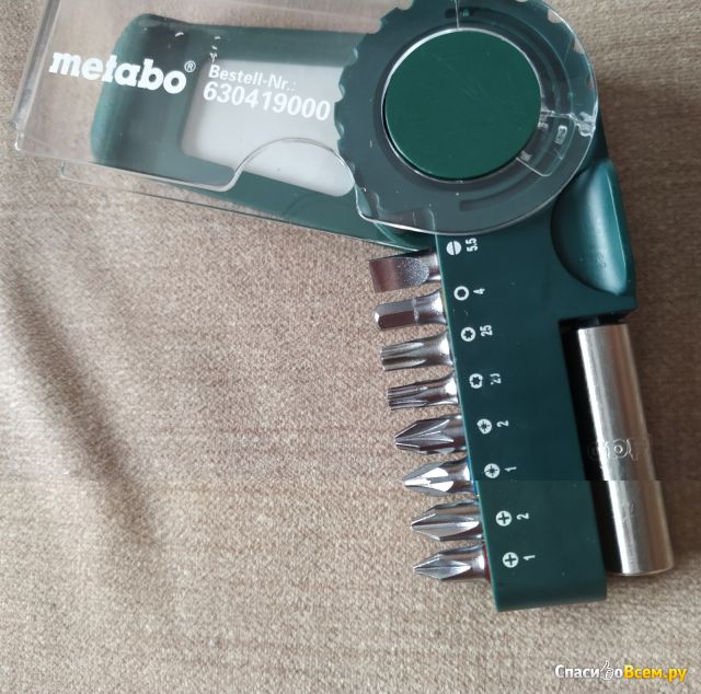 Набор бит Metabo 9 предметов (63041900)