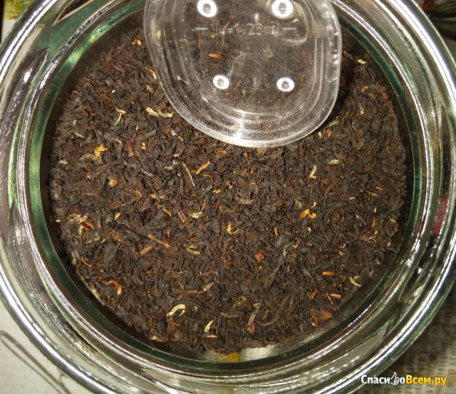 Черный листовой чай "Самовар" аромат цветочный