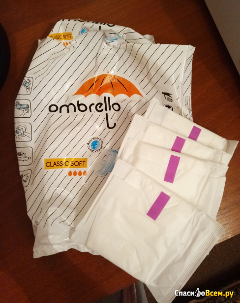 Гигиенические прокладки Ombrello Classic Soft