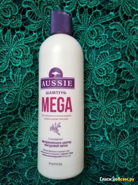 Шампунь для волос Aussie Mega for fine limp hair