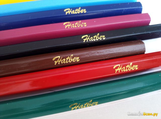 Цветные  карандаши акварельные Hatber 12 цветов