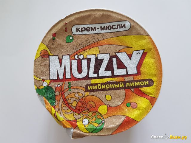 Продукт мультизлаковый ферментированный Muzzly "Крем-мюсли" Имбирный лимон