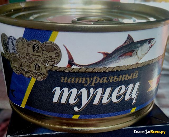 Натуральные рыбные консервы "Капитан вкусов" тунец макрелевый