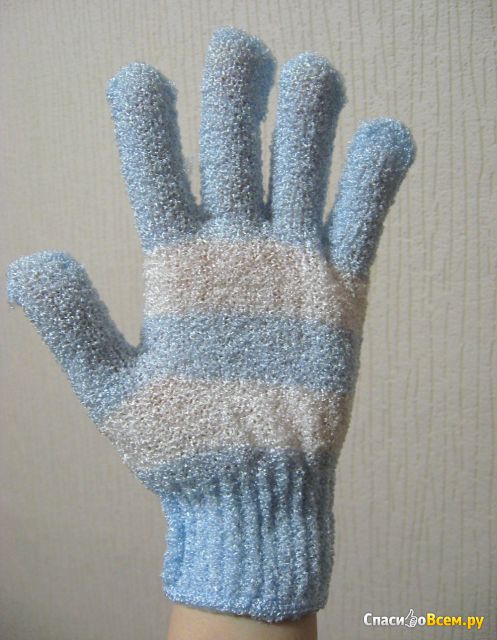 Мочалка-перчатка Burrg «Полосатик»