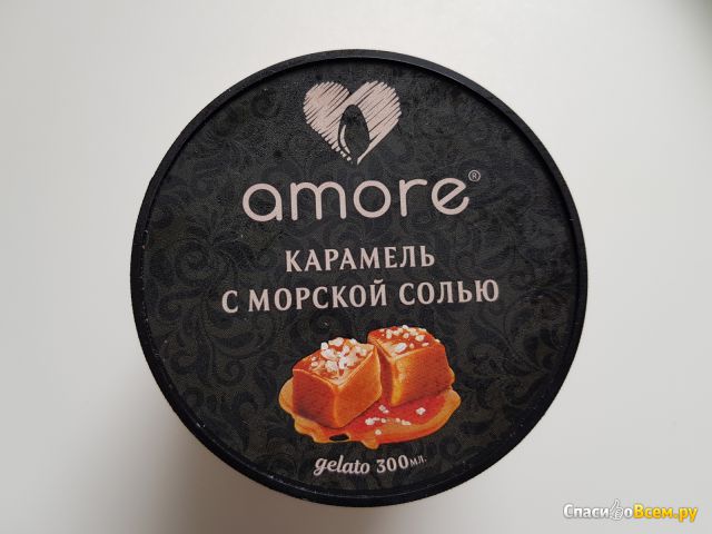 Мороженое Джелато Amore Карамель с морской солью