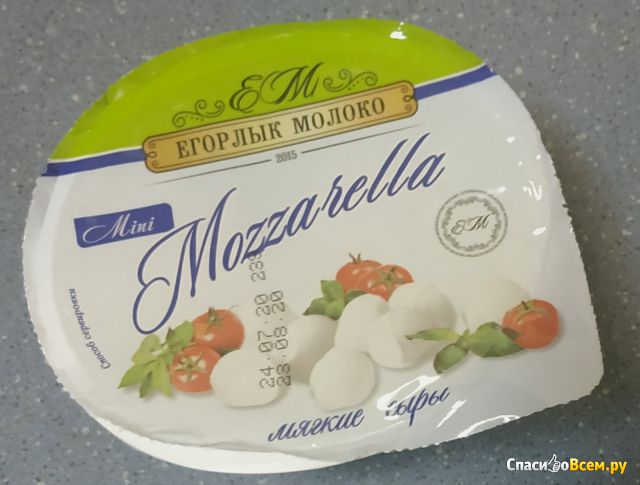 Сыр Егорлык молоко Моцарелла mini 45%