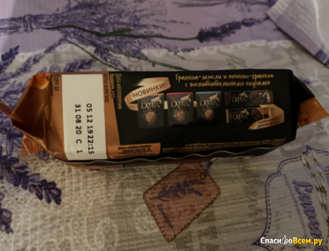 Печенье Kellogg's Extra гранола с шоколадом и карамелью
