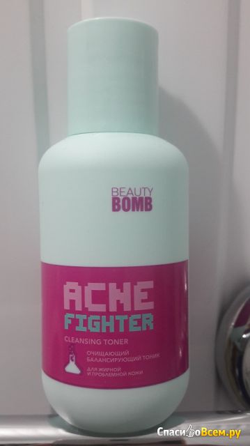 Очищающий балансирующий тоник для лица Beauty Bomb Acne fighter