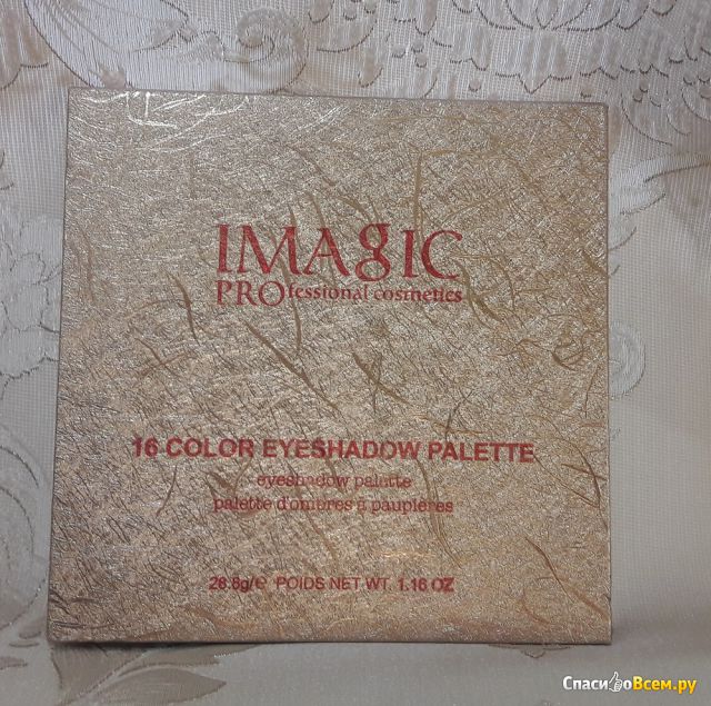Палетка теней для век Imagic PROfessional cosmetics 16 color eyeshadow palette