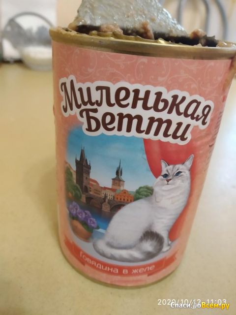 Корм консервированный для кошек "Миленькая Бетти"