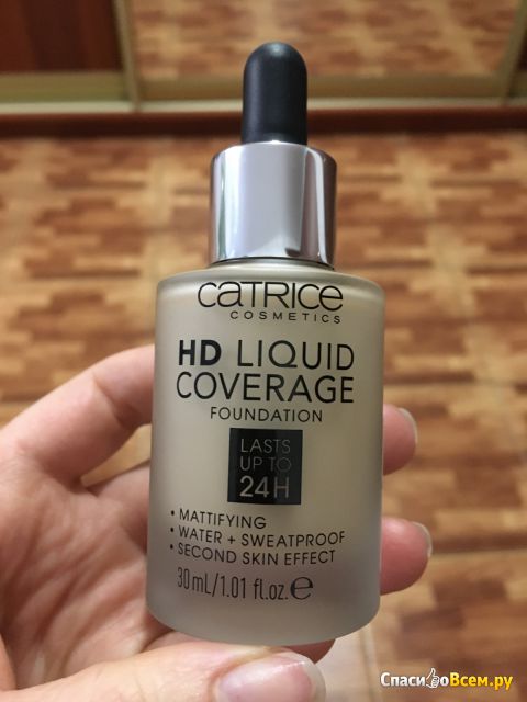 Тональная основа Catrice "HD Liquid Coverage Foundation"