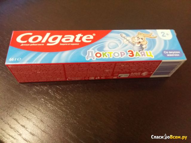 Детская зубная паста Colgate "Доктор Заяц" со вкусом жвачки