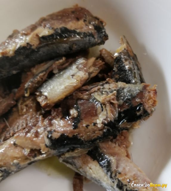 Рыбные консервы "Сардина тихоокеанская (иваси) тушка копченая в масле" Доброфлот