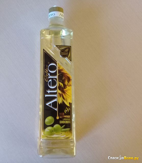 Масло подсолнечное с добавлением оливкового "Altero" Golden