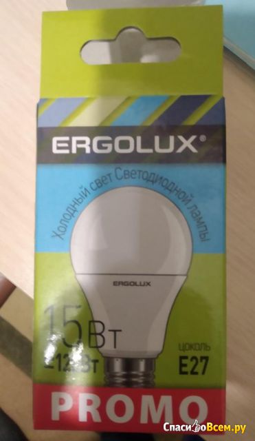 Светодиодная лампа Ergolux LED-A60P-15W-E27-4K