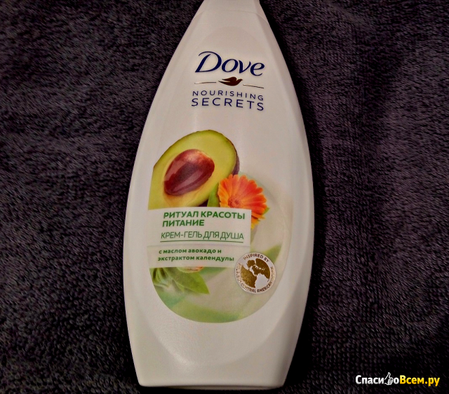 Крем-гель для душа Dove "Ритуал красоты" с маслом авокадо и экстрактом календулы