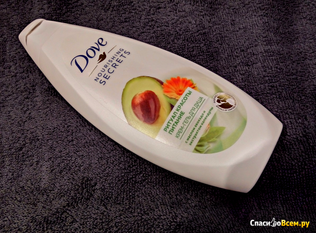 Крем-гель для душа Dove "Ритуал красоты" с маслом авокадо и экстрактом календулы