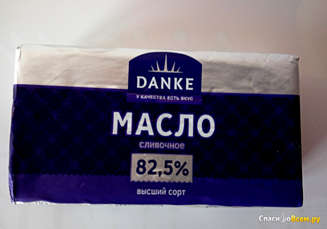 Масло сливочное Белсыр Danke 82,5%