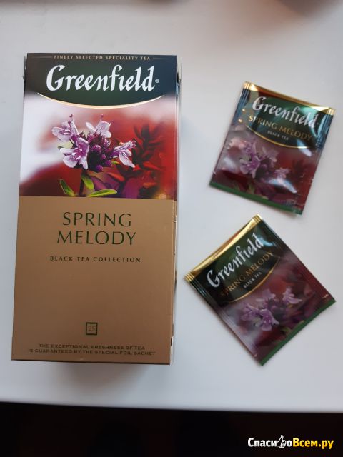Черный чай Greenfield "Spring Melody" в пакетиках