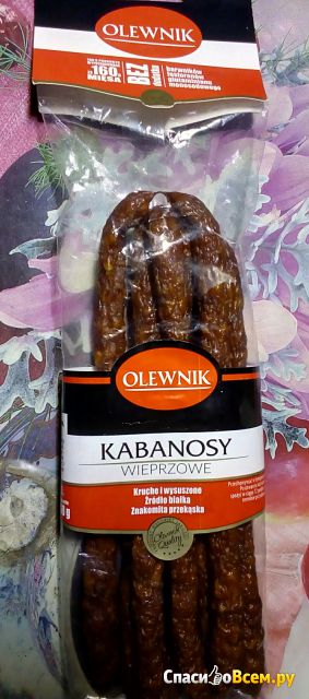 Колбаски Kabanosy Olewnik