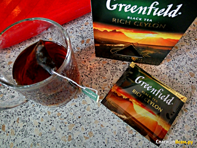 Чай Greenfield Black Tea Rich Ceylon в пирамидках